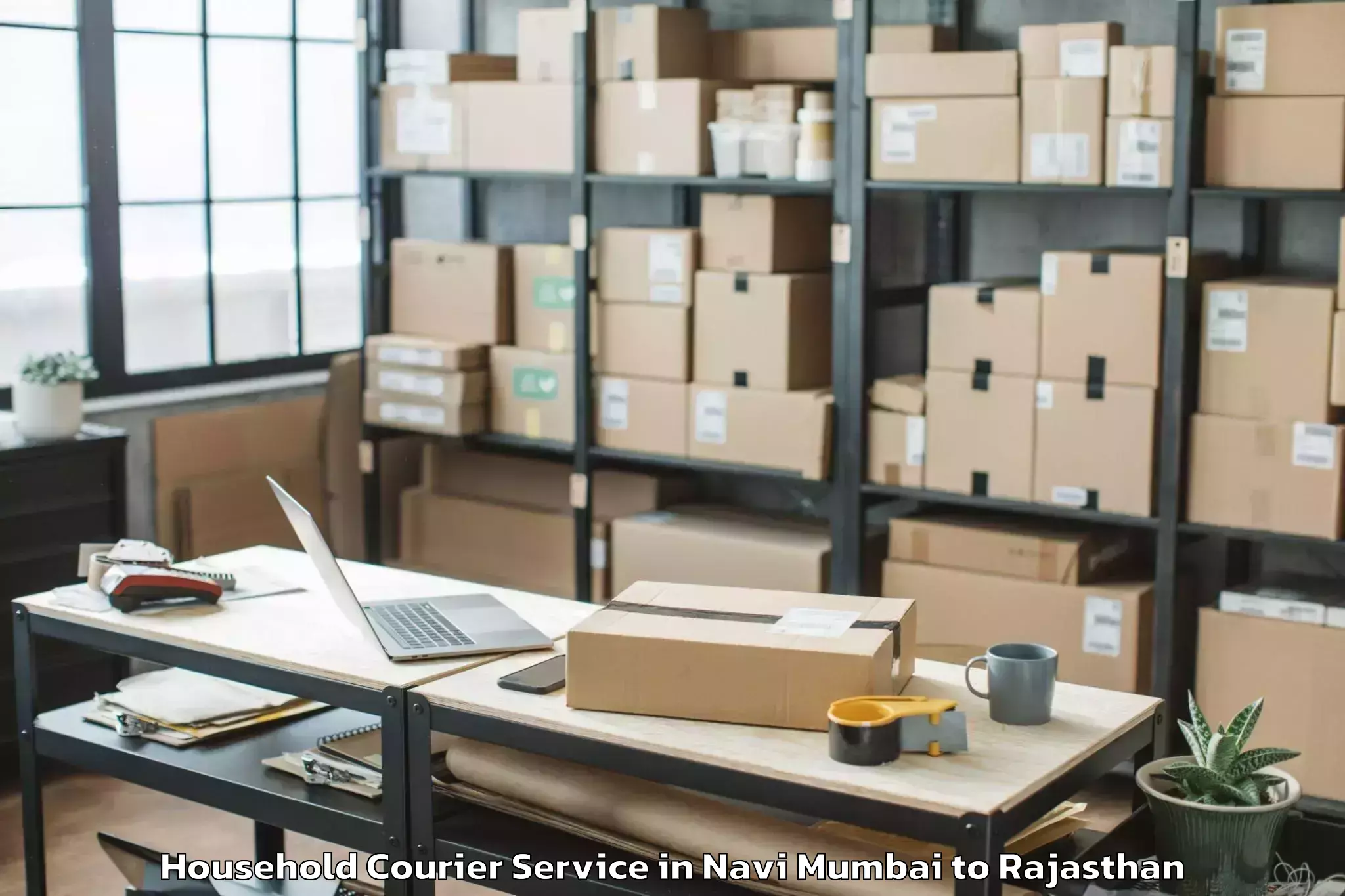 Reliable Navi Mumbai to Hanumannagar Household Courier